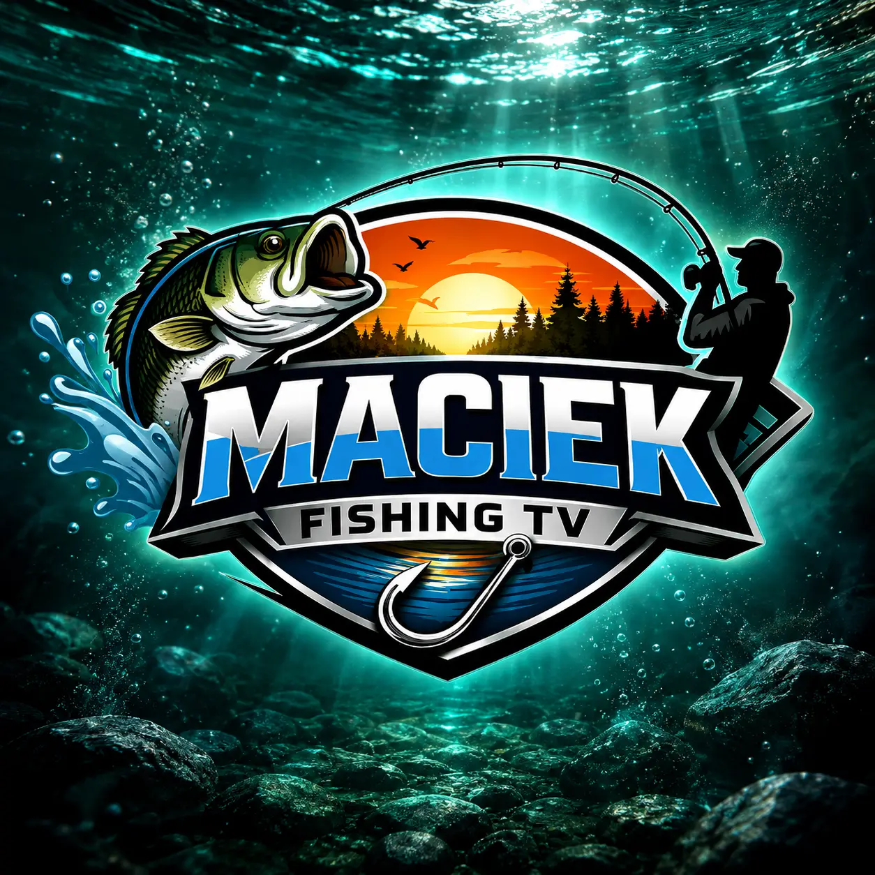 Logo Maciek Fishing TV